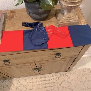 USA gymnastic outfit for 18 inch doll